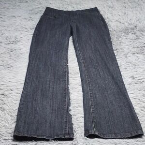 JAG Pull On Jeans Womens 4 High Rise Boot Leg Dark Wash Denim Stretch 32" Inseam